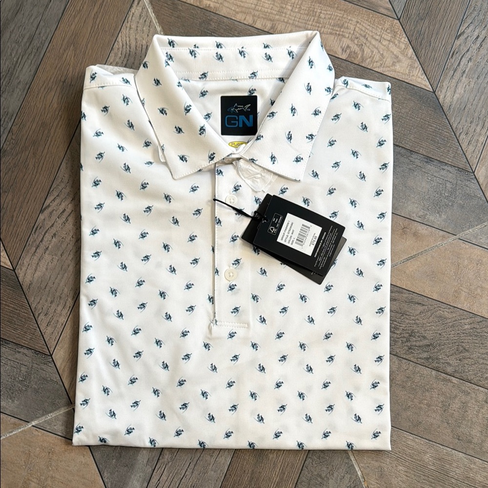 Greg Norman Collection Butterfly Fish Polo
